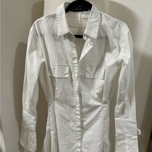 LIONESS mini white collared dress